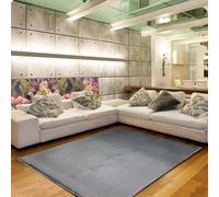 Tadi & Imperio1979 TWIST-0912 Tapis de Salon en Vinyle tressé de Couleur Grise et arrière en PVC avec Finition Bord Fin 170 x 220 cm Gris