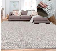 Tadi & Imperio1979 Zjxsneh Tapis de Salon, Grandes Boucles, Tapis d'entrée, Tapis pour Chambre - Disponible en Beige - 140 x 200 cm