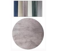 Tadi & Imperio2042 Tapis uni Rond Rose - Tapis à Poils Courts - Grand Tapis pour Salon - Moquette à la Coupe