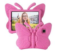 Tading Étui Papillon pour iPad Pro 11" (2022/2021/2020, 4e/3e/2e génération), iPad Air 5e/4e génération 11" 2022 2020, Support en Mousse EVA Antichoc pour Filles et Femmes, Magenta