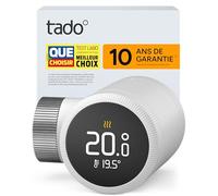 tado° Smart Thermostat X, commande du radiateur via l’application et l’enceinte connectée (Alexa, Siri, Google Assistant), installation DIY, pas compatible avec tado° V3+