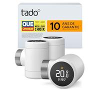 tado° Smart Thermostat X en lot de trois, gestion du radiateur via une application et une enceinte connectée (Alexa, Siri, Google Assistant), installation DIY, pas compatible avec tado° V3+