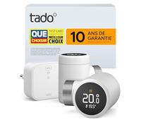 tado° Smart Thermostat X, kit de démarrage avec Bridge X, gestion du radiateur via une application et une enceinte connectée (Alexa, Siri, Google Assistant), pas compatible avec tado° V3+
