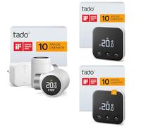 tado° Smart Thermostat X, kit de démarrage avec Bridge X + Smart Thermostat X, Produit supplémentaire comme Thermostat câblé + Capteur de température Radio X