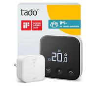 tado° Smart Thermostat X, kit de démarrage, thermostat câblé et Bridge X, commande via une application et une enceinte connectée (Alexa, Siri, Google Assistant), pas compatible avec tado° V3+