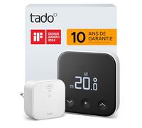tado° Smart Thermostat X, kit de démarrage, thermostat câblé et Bridge X, commande via une application et une enceinte connectée (Alexa, Siri, Google Assistant), pas compatible avec tado° V3+