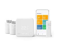 tado° Thermostat Connecté et Intelligent filaire - Kit de Démarrage V3+ et 2 Têtes Thermostatiques Intelligentes pour contrôle multi-pièces, fonctionne avec Alexa, Siri & Assistant Google