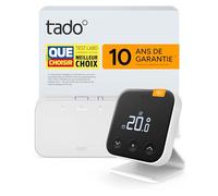 tado° Thermostat X connecté sans fil, kit avec thermostat d’ambiance, Bridge X et support, commande via application et enceinte connectée (Alexa, Siri, Google Assistant), pas compatible avec tado° V3+