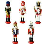 Tadoiooy 5 PCS NUSCRACKER DÉCOR DE NUBRE 5 Mini Mini Puppet DE NUBRACKERE NUBRACKER, Figures PROSITIQUES pour LA DÉCORATION des Arbres CHOILL