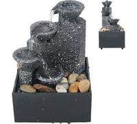 Tadoiooy Fountains de Chute d'eau intérieure, fontaines à Eau Qui coulent détente à l'intérieur avec des lumières LED Douces, Un Ornement de Paysage créatif pour la Chambre, Le Salon et Le Bureau