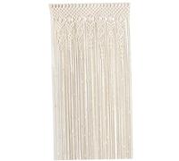 Tadoiooy Tapisseries, Rideaux Boho, Rideaux de Macrame tissé en Coton 37x79 Pouces Corde Beige Suspendus décoratifs Rideau de diviseur de Salle Boho pour Placard de Porte de fenêtre, Pas de Tige
