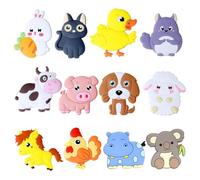Tadpolez 12 Pièces Magnet Frigo Enfant,Aimant Enfant Educatif,Magnets Aimantés Enfants,Aimant Réfrigérateur Animaux,Magnet Frigo Mignonne,pour Réfrigérateur