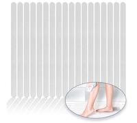 Tadpolez 24 Pièces Autocollants Antidérapants,Bandes Antidérapants pour Salle de Bain,Autocollants de Douche Antidérapants,pour Sall de Bain,Baignoires,Marches-Transparent - 2 x 38 cm