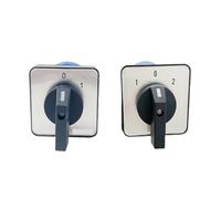 TADZKKIWM Commutateur Rotatif à Came de Changement LW26-32A, 1 à 8 pôles, Deux/Trois Positions on Off, Double Commande de Puissance, 1 pièce(1P 4Terminals)