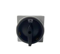 TADZKKIWM Interrupteur à Came Rotatif 690 V 20 A avec Cadenas et Grande Plaque, 2 Positions, 4 pôles, 8 bornes, sélecteur Principal, arrêt d'urgence, LW26-20/2GS(Grey Panel)