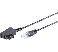 TAE-F mâle sur RJ45 mâle, câble routeur VDSL, noir, 0,5m