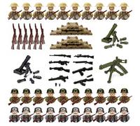 Taechalingo Ensemble d'armes militaires pour figurines, mini figurines de soldats, kit militaire Ww2 pour enfants, jouets d'armes de l'armée chinoise Se, Toy Soldiers Ww2 pour enfants