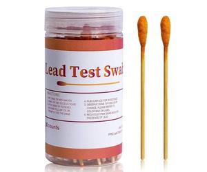 TAEING Écouvillon de test de plomb, lot de 60 tests de plomb immédiats, tests rapides pour usage domestique pour surfaces peintes, céramique, vaisselle, métal, bois, résultats rapides en 30 secondes