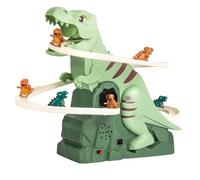 Taekooki Dino Slide, Dino Climbing Slide Toy with Lights and Music, Dinosaur Roller Coaster Toy, New Dino Slide Toy, Dinosaur Climbing Slide Toy for Toddler and Kids