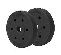 Taeku Disques Bumper 30 mm, Paire de Poids pour Haltérophilie et Musculation Disques de Poids en Plastique avec Revêtement en Caoutchouc Pour Home Gym (2 x 5lbs)