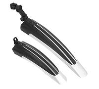 Taeku Garde Boue de Vélo, Universelle Réglable Epaissir Elargir Les Ailes Avant Arrière Garde-Boue VTT Kit pour Speed Vélo Fixie Urbain Gravel Bike de Ville 20-27 Pouces Roues (Blanc)