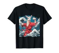 Taekwondo Alpaga Waves Kickboxing Judo MMA Amoureux d'alpaga T-Shirt