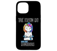 Taekwondo Arts Martiaux Licorne Combattant De Taekwondo Coque pour iPhone 15
