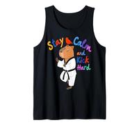 Taekwondo Capybara Restez Calme et drôle Débardeur