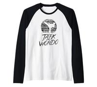 Taekwondo Combattant Tae Kwon Do Formation d'arts Martiaux Manche Raglan