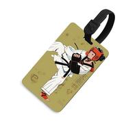 Taekwondo Étiquettes de bagage avec carte d'identité, étiquettes de sac de voyage durables, étiquettes imperméables pour valises, sacs à dos et valises de voyage, style noir