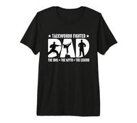 Taekwondo Fighter Dad The Martial Artist Taekwondo Fighter T-Shirt Haut de Gamme