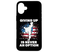 Taekwondo - Giving Up is Never an Option - Karaté - Sports Coque pour iPhone 16 Plus