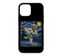 Taekwondo Golden Retriever Art Coréen Tae Kwon Do Dog Coque pour iPhone 12 Mini