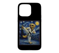 Taekwondo Golden Retriever Art Coréen Tae Kwon Do Dog Coque pour iPhone 15 Pro Max