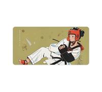 Taekwondo Grand tapis de souris de jeu, antidérapant, pour bureau, travail ou maison, 30 x 60 cm