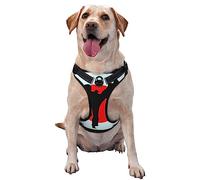 Taekwondo Harnais réfléchissant réglable pour chien de grande taille Imprimé