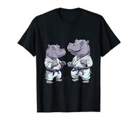 Taekwondo Hippo Kickboxing Animal Jiu-Jitsu Kung Fu MMA T-Shirt
