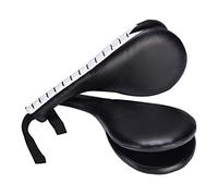 Taekwondo Kick Pad, Lot De 2 Pagaies D'entraînement De Karaté Kicking Target Pads Frappe Durables Noir Double Strike Pads Doubles Kicking Pads Cible Bi Lobée Arquée Pour Entraînement De Boxe Karaté