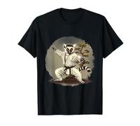 Taekwondo Lemur Kickboxing Animal Jiu-Jitsu Kung Fu MMA T-Shirt