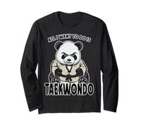Taekwondo Panda, Tout ce Que Je Veux Faire, C'est Un Ours Mignon Manche Longue