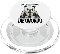 Taekwondo Panda, Tout ce Que Je Veux Faire, C'est Un Ours Mignon PopSockets PopGrip pour MagSafe