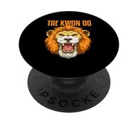 Taekwondo Tête De Lion Tae Kwon Do Esprit Rugissant PopSockets PopGrip Adhésif