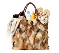 Taelanvwj Cabas Duveteux Sac À Main En Peluche Tendance Vacances Shopping | Pochette Fourrure Hiver Pour Femmes Dames Épouses Mères uses Trajets Bureau Rencontres Fête Concerts Événement