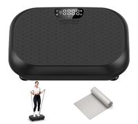 Taevno Plaque vibrante d'exercice pour perte de poids - Plaques vibrantes d'entraînement pour tout le corps - Drainage lymphatique - Plaque vibrante pour homme et femme - Capacité de 204 kg -