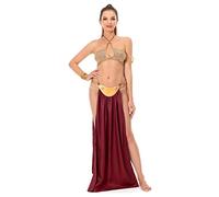 Taeyue costume de princesse Leia en esclave pour cosplay, Halloween, carnaval, pour femme, taille L