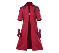Taeyue Ensemble trench rouge Devil Gants Rouge Ensemble DMC Costume, cosplay, Halloween, carnaval Costume homme XL