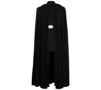 Taeyue Luke Skywalker Costume pour homme Noir Manda Luke Skywalker Cosplay Tenue Halloween Carnaval Cape Top Pantalon Party Costume, Noir , M