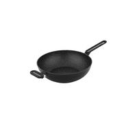 Techwood TAF-30WO - Wok de 30cm en aluminium forgé, Lavable en machine, Utilisable sur tous types de feux