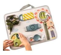 Taf Toys Activité Snap n Learn Busy Board Jouet Montessori Éducatif pour Tout-Petits Développant Motricité Fine et Résolution de Problèmes