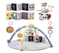 Taf Toys Fantasy Bloom Gym. Arches lumineuses LED, mobile musical portable (20 minutes de mélodies apaisantes), jouets interactifs sensoriels, livre de bébé double face et tapis rembourré doux pour